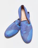 Duke &amp; Dexter Arctic Camo Coated Canvas Handmade In England Slip-On Loafers - UK9