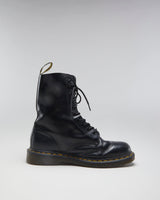 Dr Martens 10 Eyelet Black Leather Boots - EUR 42