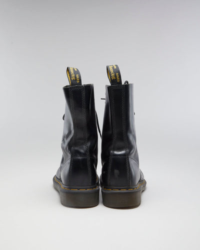 Dr Martens 10 Eyelet Black Leather Boots - EUR 42
