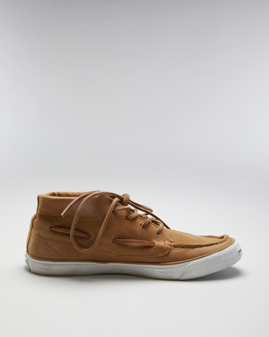 Jack Purcell x Converse Brown Leather Boat Shoes - EUR 41