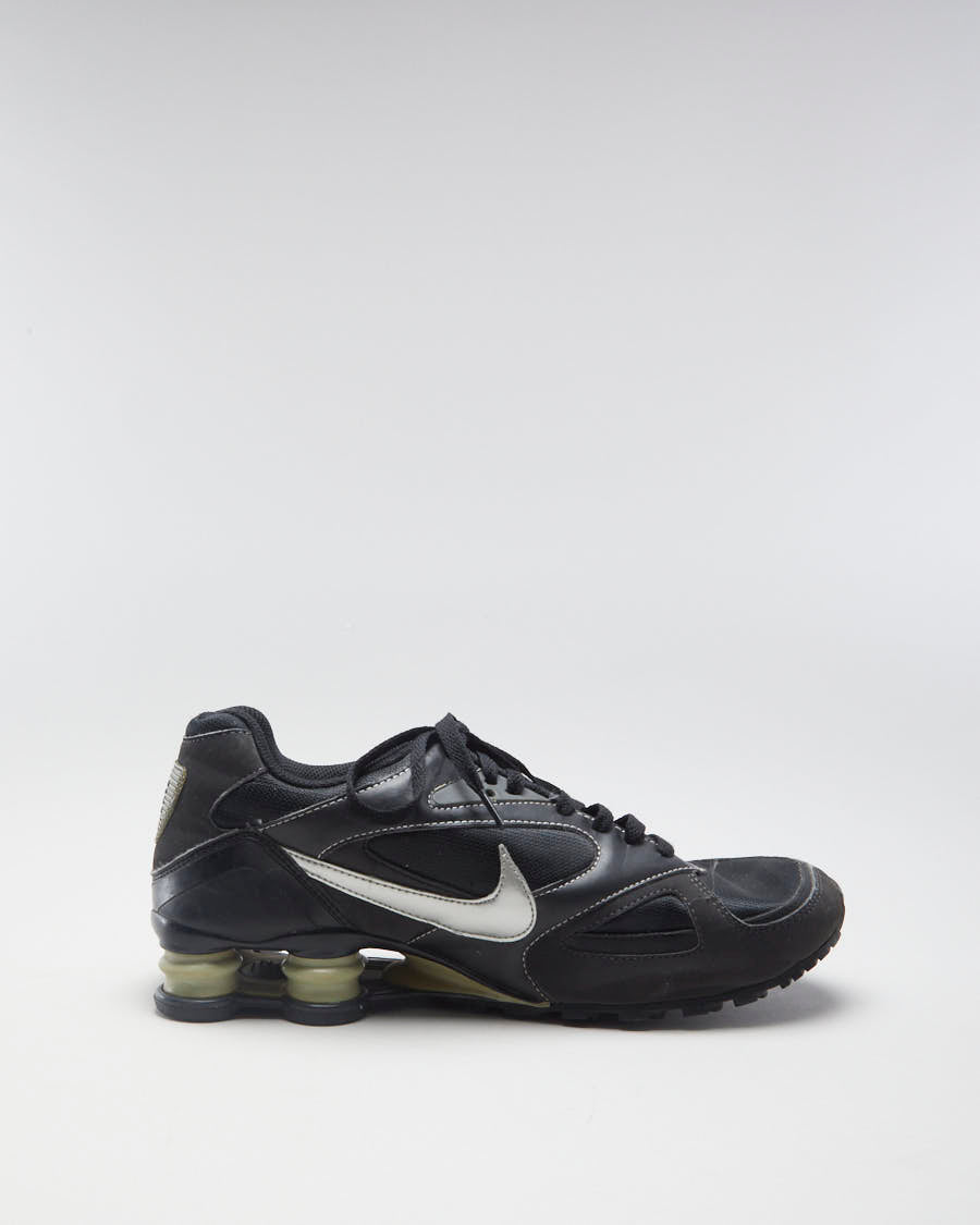 Nike Shox Black Trainers - Mens UK 8