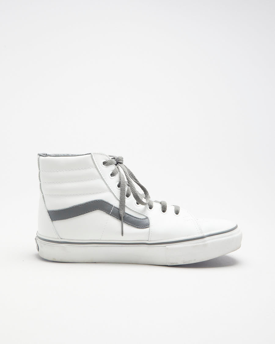 Vans x Marc Jacobs White & Grey Sk8 Hi Sneakers - US 10