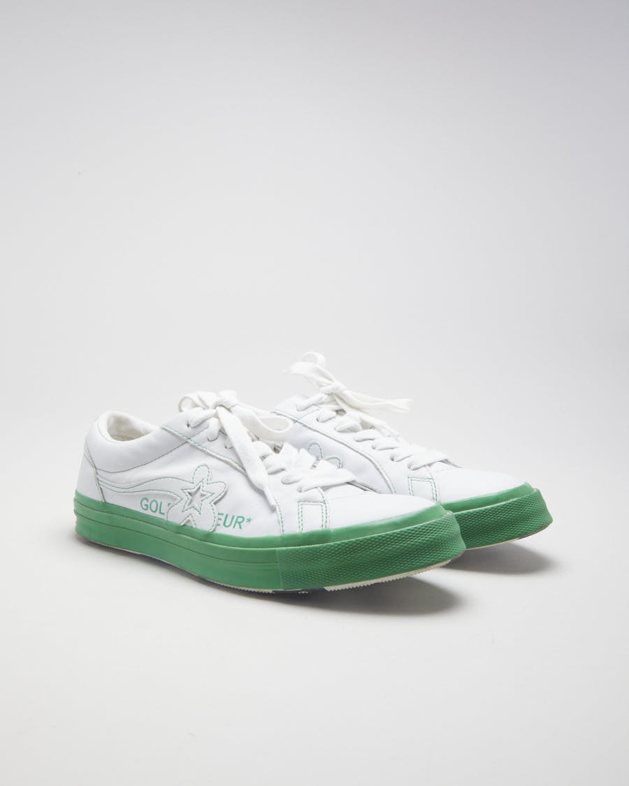 Converse x GOLF le FLEUR* One Star White & Green Sneakers - EUR 43