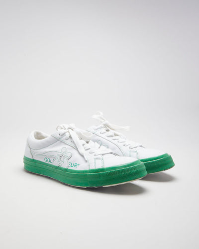 Converse x GOLF le FLEUR* One Star White & Green Sneakers - EUR 43