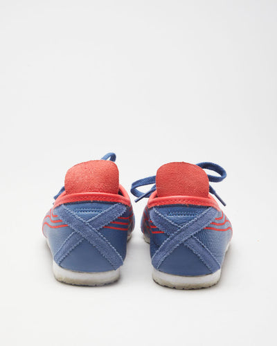 Onitsuka Tiger Blue & Red Leather Trainers - EUR 42