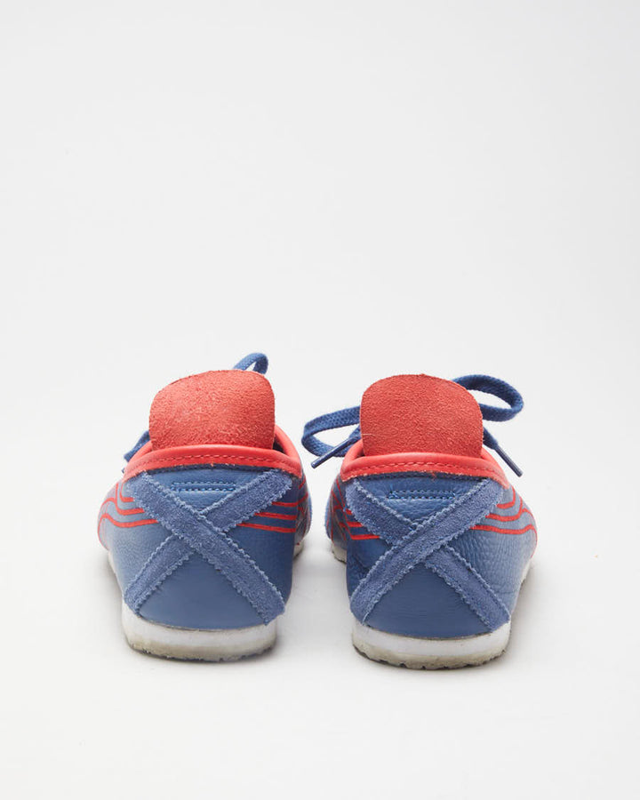 Onitsuka Tiger Blue & Red Leather Trainers - EUR 42