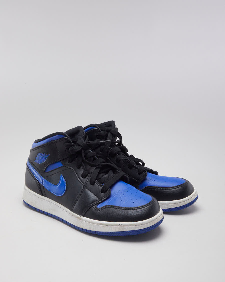 Jordan 1 Mid Royal Blue & Black Sneakers - EUR 40