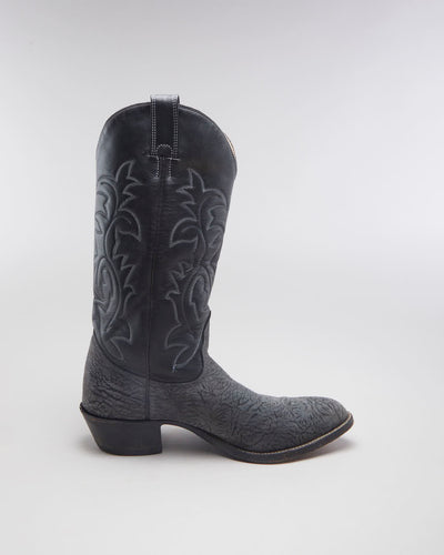 Biltrite Black & Grey Western Leather Cowboy Boots - EUR 47