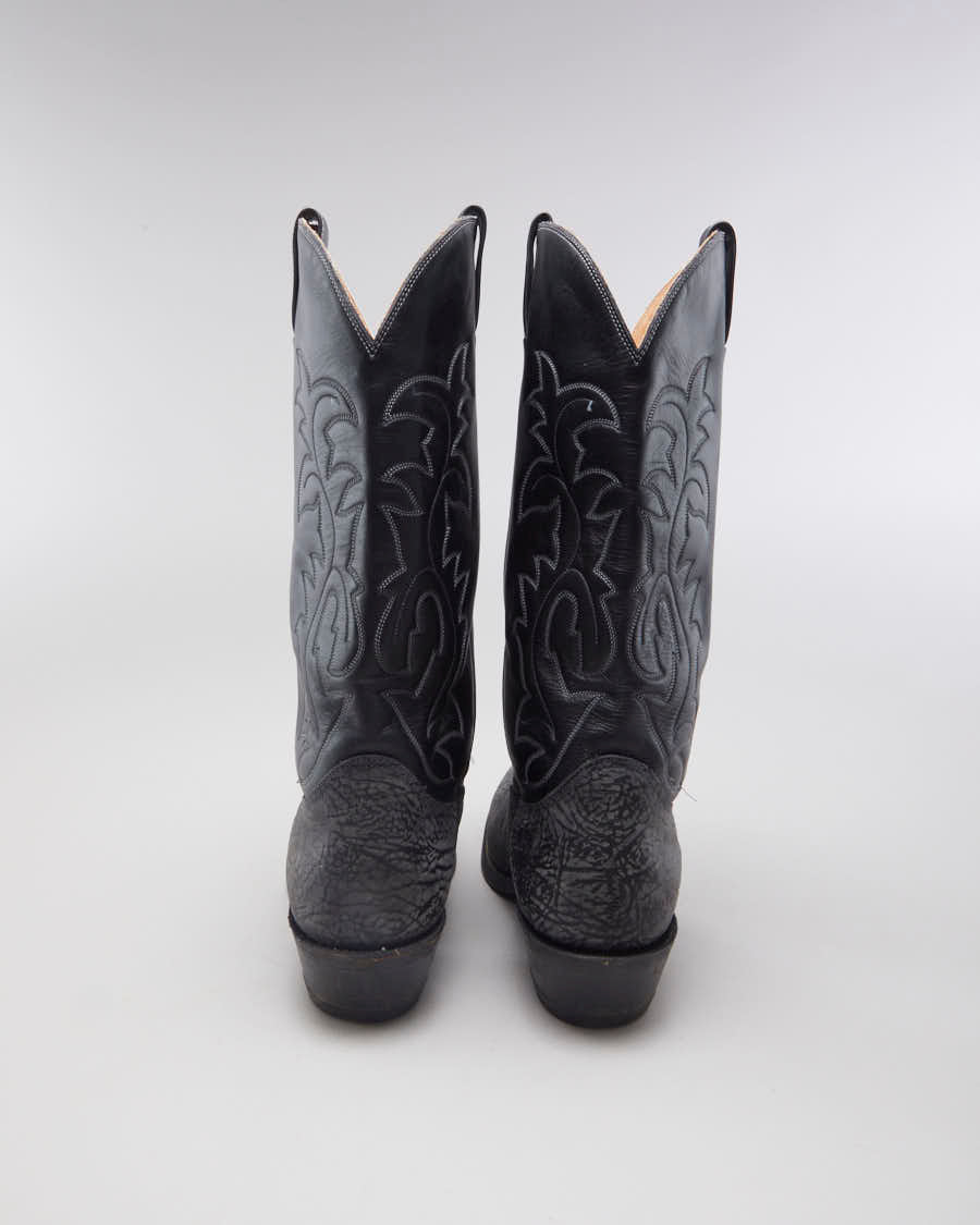 Biltrite Black &amp; Grey Western Leather Cowboy Boots - EUR 47