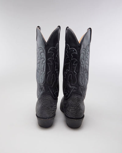 Biltrite Black & Grey Western Leather Cowboy Boots - EUR 47