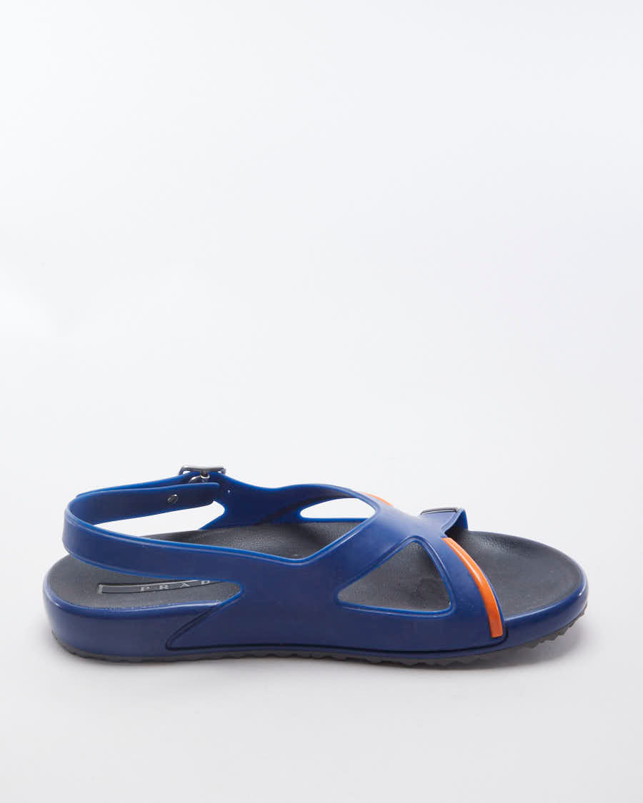 Prada Men's Rubber Strap Sandal EU:43