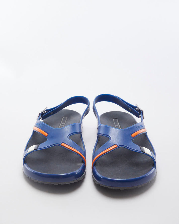 Prada elasticated logo strap sandals outlet