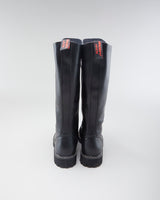Men's Angry Itch Black Leather Lace Up Boots - 10.5