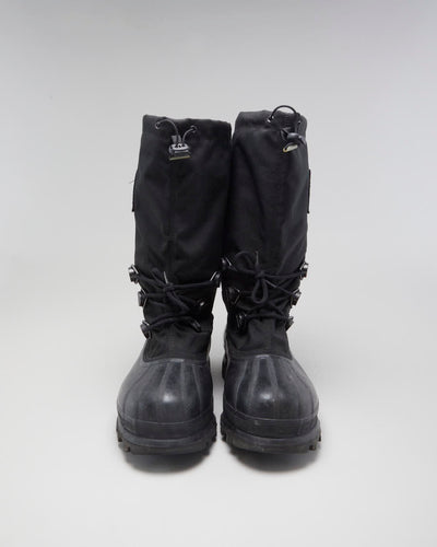 Mens Black Rubber Soled Sorel Insulated Snow Boots - UK 10.5