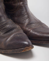 Vintage Brown Cowboy Boots - UK8