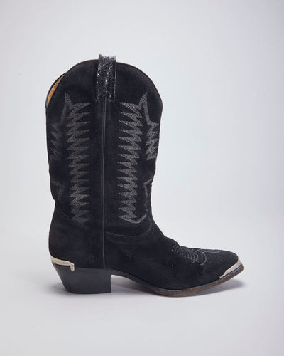 Boulet Black Cowboy Boots - UK9.5