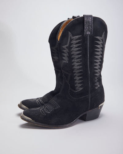 Boulet Black Cowboy Boots - UK9.5