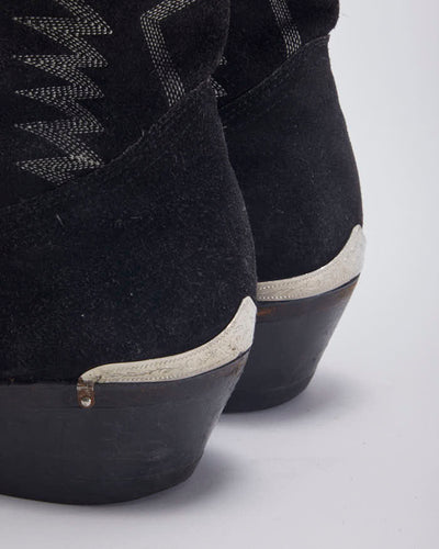 Boulet Black Cowboy Boots - UK9.5