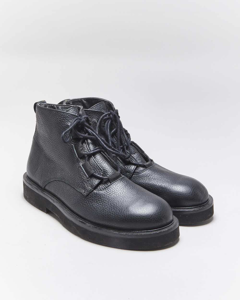 Vintage Armani Exchange Leather Lace-up Boots - UK6