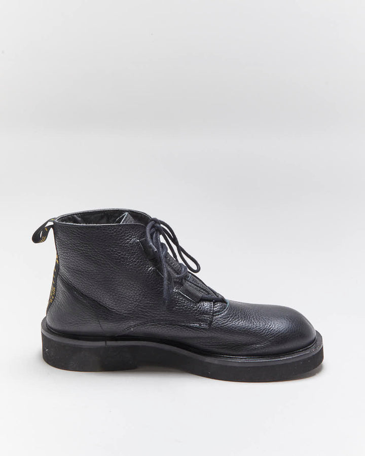 Vintage Armani Exchange Leather Lace-up Boots - UK6