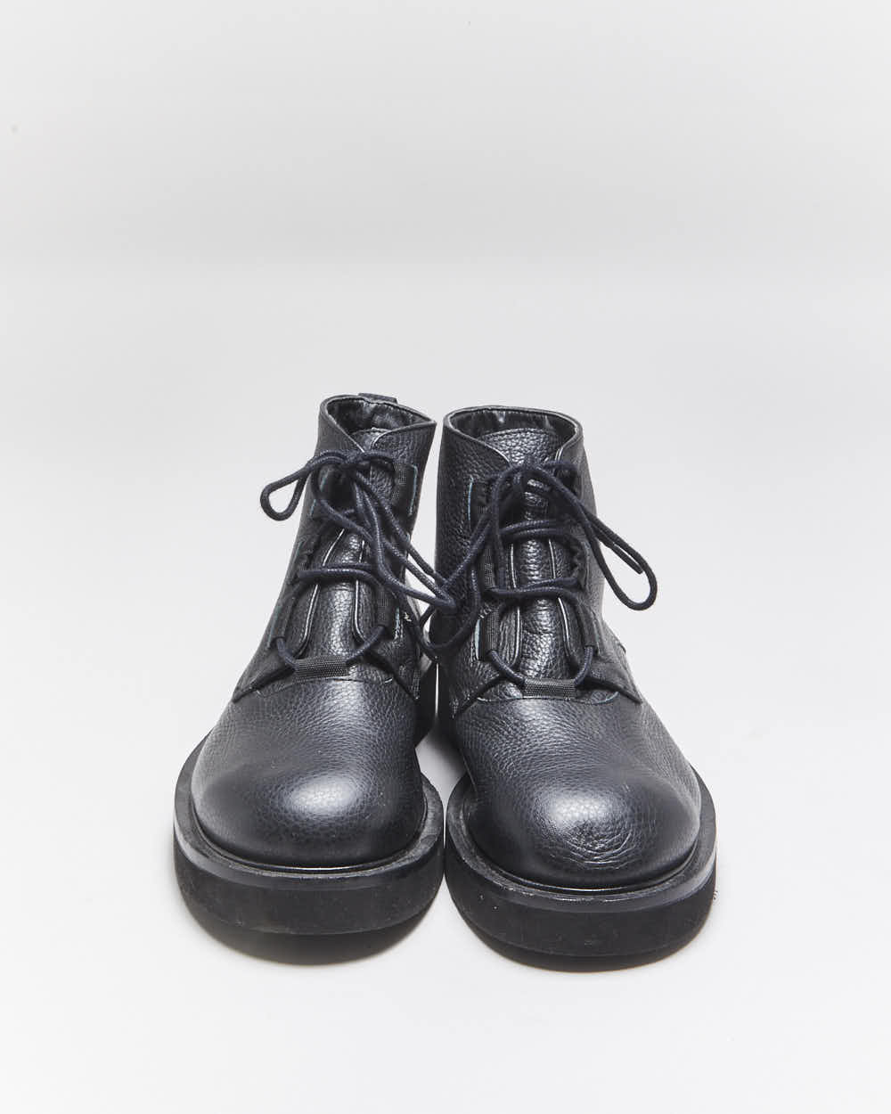 Vintage Armani Exchange Leather Lace-up Boots - UK6