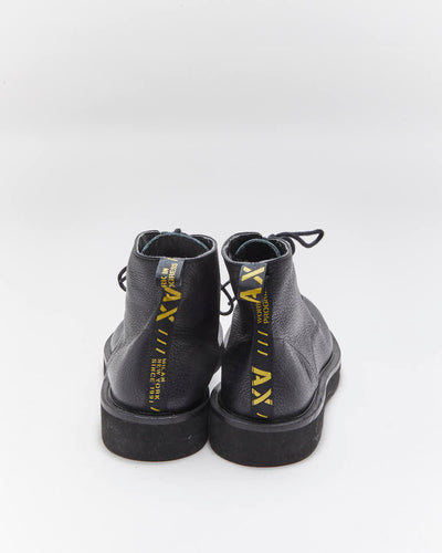 Vintage Armani Exchange Leather Lace-up Boots - UK6