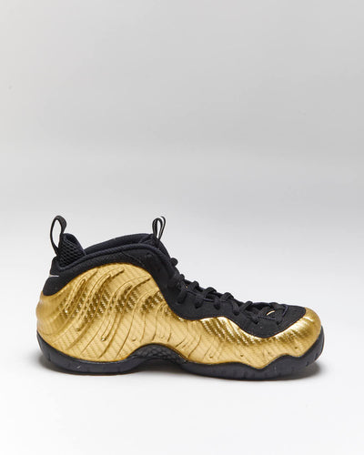 2017 Nike Air Foamposite Pro Metallic Gold High Top Trainers - uk8.5