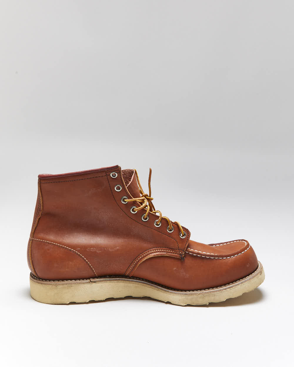 DSWT Vintage 1990s Red Wing Irish Setter Heritage Classic 6 Inch Moc Toe Leather Boots - UK13