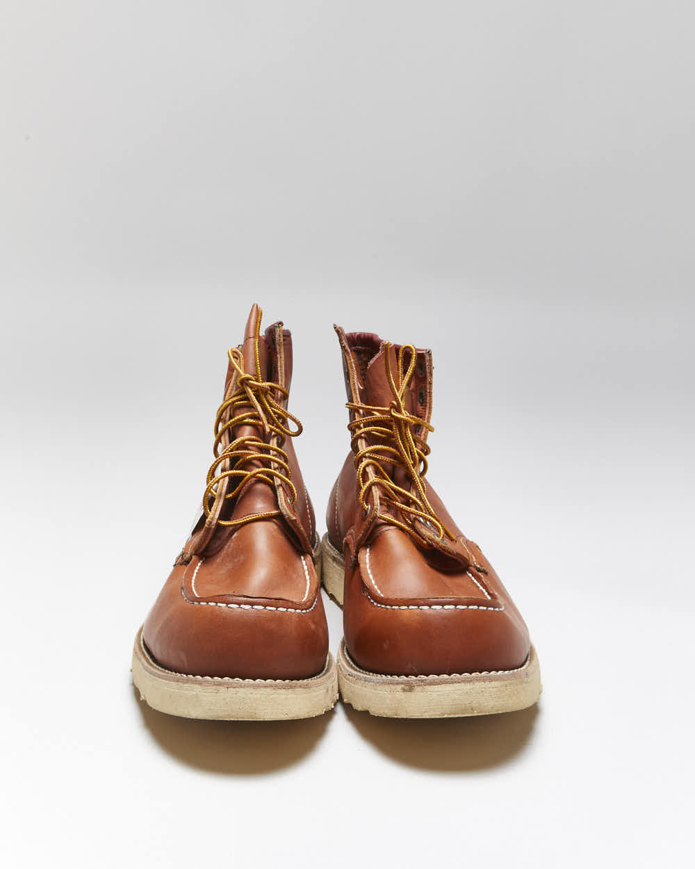 DSWT Vintage 1990s Red Wing Irish Setter Heritage Classic 6 Inch Moc Toe Leather Boots - UK13