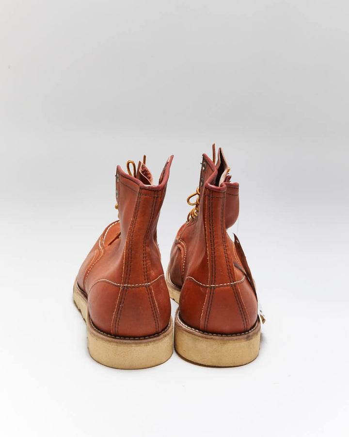 DSWT Vintage 1990s Red Wing Irish Setter Heritage Classic 6 Inch Moc Toe Leather Boots - UK13