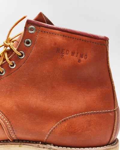 DSWT Vintage 1990s Red Wing Irish Setter Heritage Classic 6 Inch Moc Toe Leather Boots - UK13