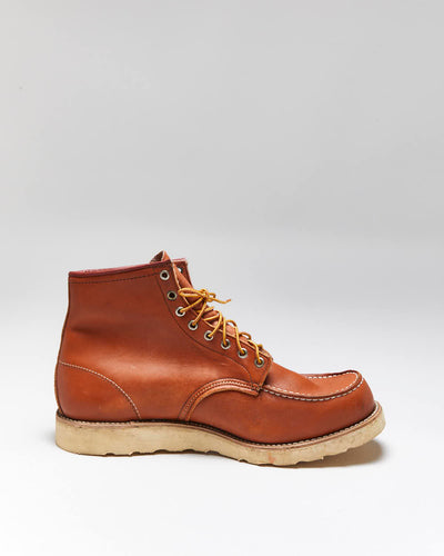 Dead Stock Vintage 1990s Red Wing Irish Setter Heritage Classic 6 Inch Moc Toe Leather Boots - UK13