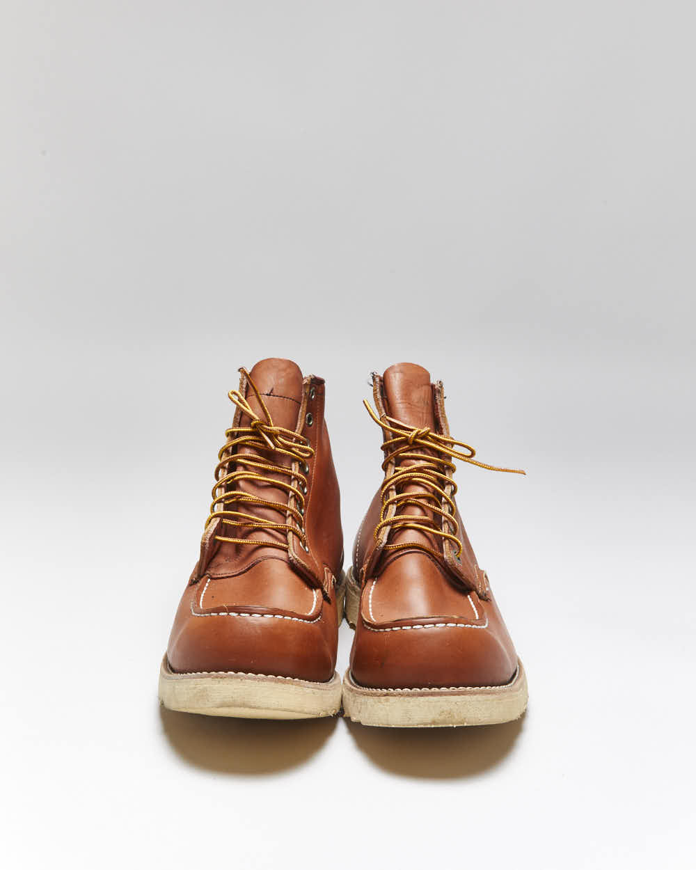 Dead Stock Vintage 1990s Red Wing Irish Setter Heritage Classic 6 Inch Moc Toe Leather Boots - UK13