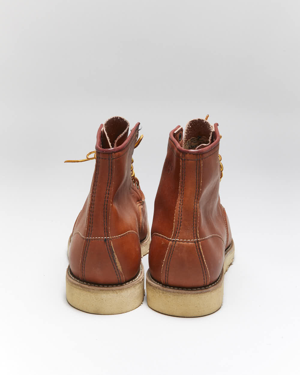 Dead Stock Vintage 1990s Red Wing Irish Setter Heritage Classic 6 Inch Moc Toe Leather Boots - UK13