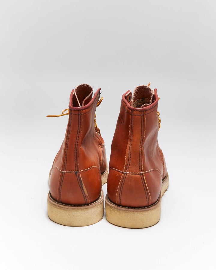 Dead Stock Vintage 1990s Red Wing Irish Setter Heritage Classic 6 Inch Moc Toe Leather Boots - UK13