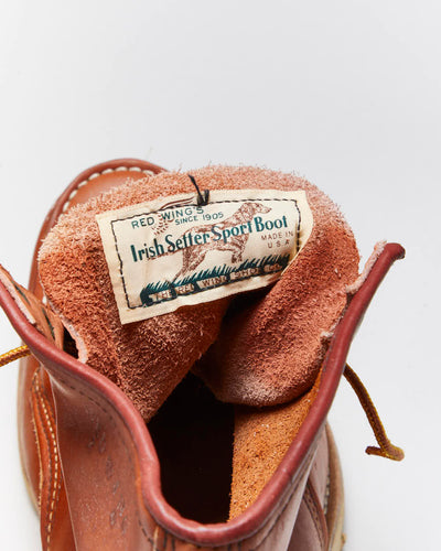 Dead Stock Vintage 1990s Red Wing Irish Setter Heritage Classic 6 Inch Moc Toe Leather Boots - UK13