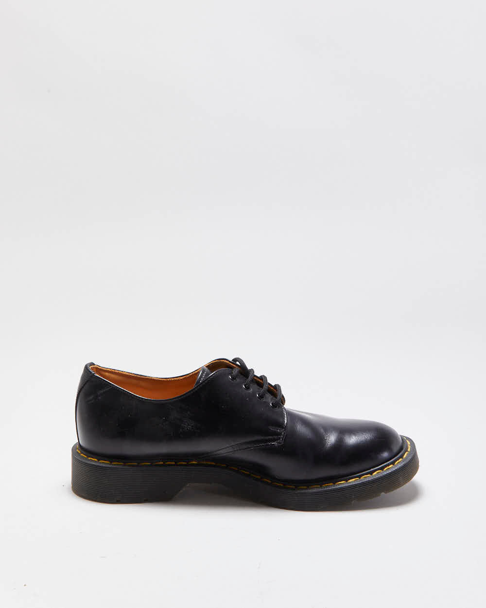 Vintage 1990s Black Solovair Made In England Leather Gibson Shoes - UK 8