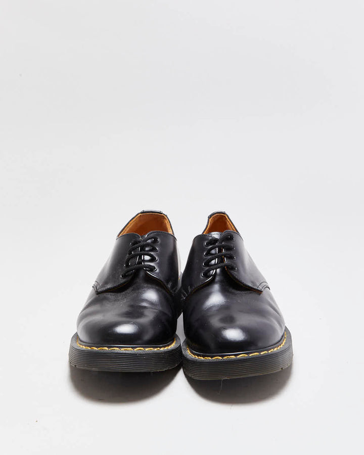 Vintage 1990s Black Solovair Made In England Leather Gibson Shoes - UK 8