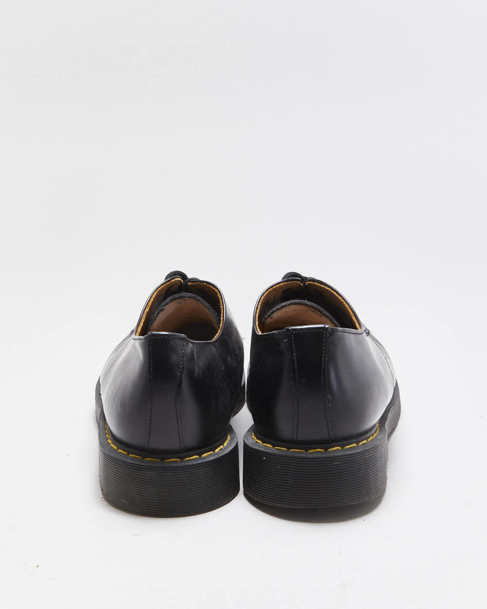 Vintage 1990s Black Solovair Made In England Leather Gibson Shoes - UK 8