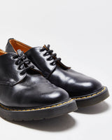 Vintage 1990s Black Solovair Made In England Leather Gibson Shoes - UK 8