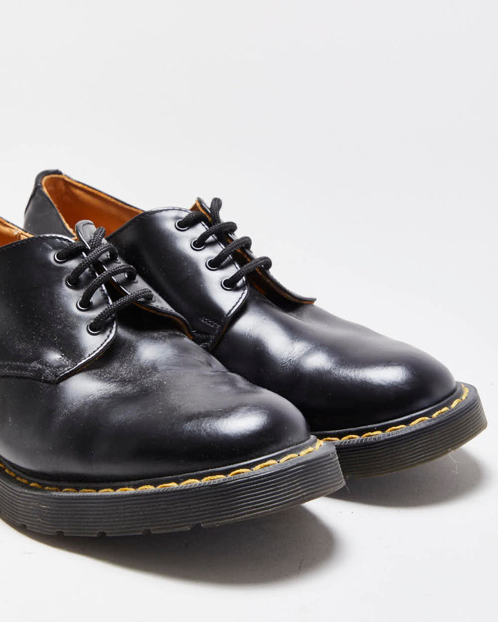 Vintage 1990s Black Solovair Made In England Leather Gibson Shoes - UK 8