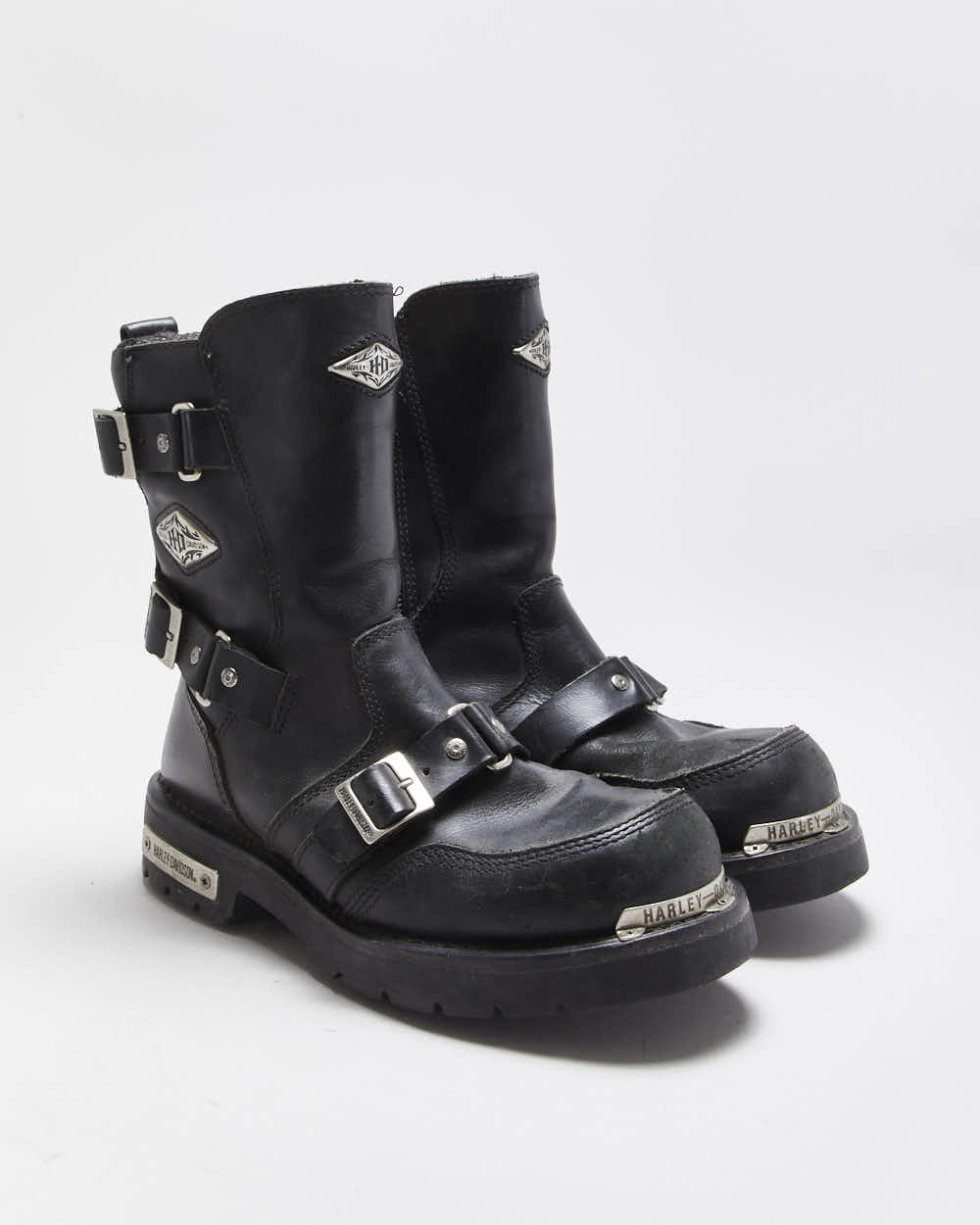 Vintage Harley Davidson Fury Biker Boots - UK7.5