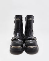 Vintage Harley Davidson Fury Biker Boots - UK7.5