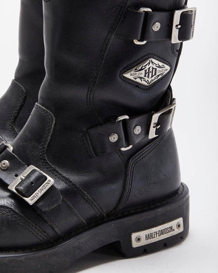 Vintage Harley Davidson Fury Biker Boots - UK7.5