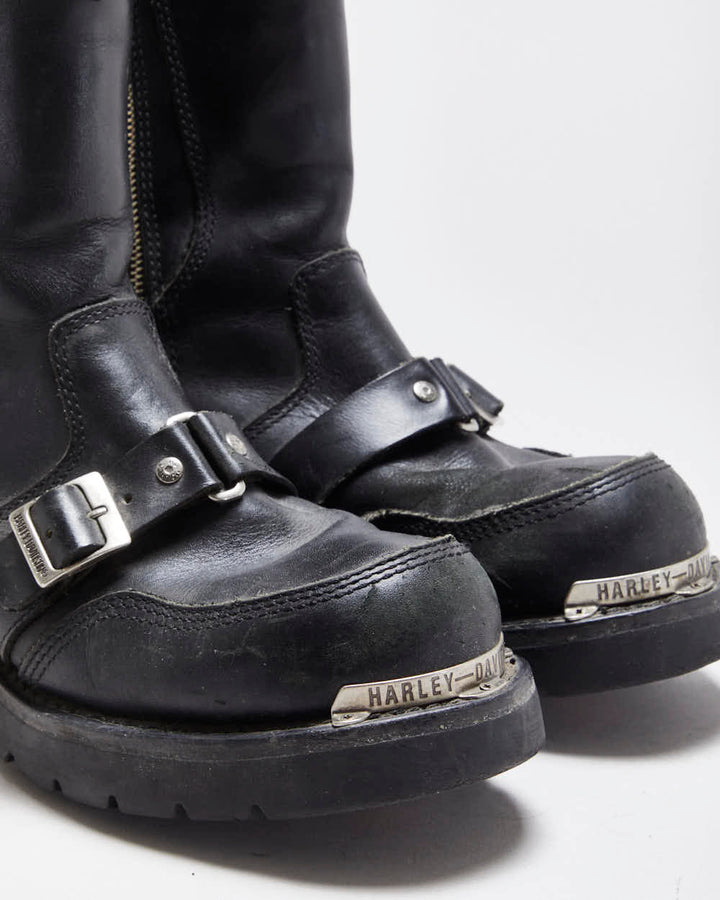 Vintage Harley Davidson Fury Biker Boots - UK7.5