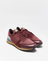 Valentino Garavani Rockrunner Suede Leather Mesh Trainers - UK9