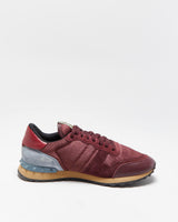 Valentino Garavani Rockrunner Suede Leather Mesh Trainers - UK9