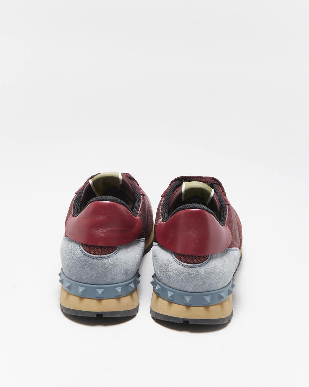 Valentino Garavani Rockrunner Suede Leather Mesh Trainers - UK9