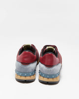 Valentino Garavani Rockrunner Suede Leather Mesh Trainers - UK9