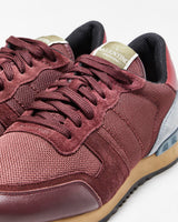 Valentino Garavani Rockrunner Suede Leather Mesh Trainers - UK9